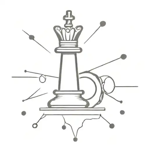 king chess piece tattoo design idea