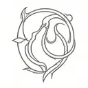 3d, Scorpio Sagittarius cusp tattoo design idea