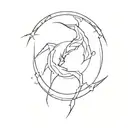 3d, Scorpio Sagittarius cusp tattoo design idea