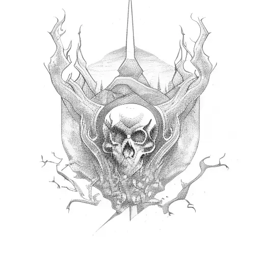 Fear God tattoo design idea