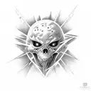 Fear God tattoo design idea