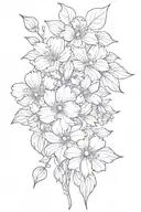 August april december birth flower  tattoo design idea