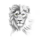 half sleeve forearm with moon, lion, olive tree, horoscope signs of libra, cancer, scorpio and two aquarius tattoo design idea