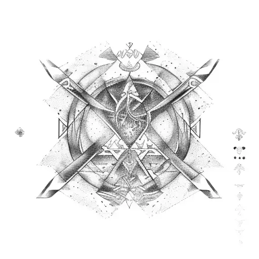 4 zodiac signs leo, Virgo , Gemini , cancer in a line joint by broken roots tattoo design idea