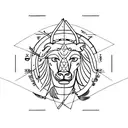 4 zodiac signs leo, Virgo , Gemini , cancer in a line joint by broken roots tattoo design idea