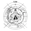 4 zodiac signs leo, Virgo , Gemini , cancer in a line joint by broken roots tattoo design idea