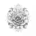 Bras fleuri tattoo design idea