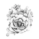 Bras fleuri tattoo design idea