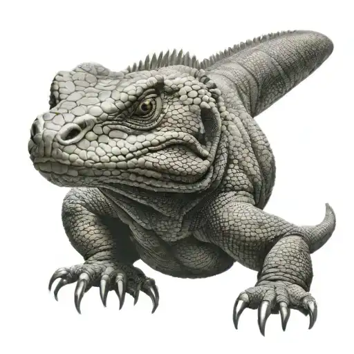 Komodo dragon tattoo design idea