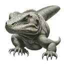 Komodo dragon tattoo design idea
