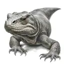 Komodo dragon tattoo design idea