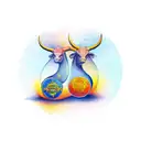 Taurus and libra tattoo design idea