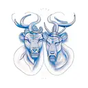 Taurus and libra tattoo design idea
