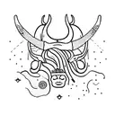 Taurus and libra tattoo design idea