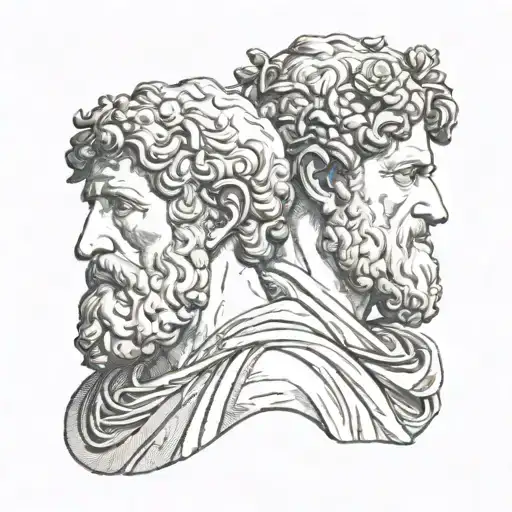 Janus tattoo design idea