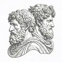 Janus tattoo design idea