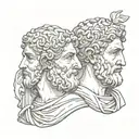 Janus tattoo design idea