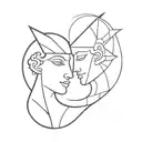 Janus tattoo design idea