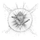 water splash tattoo design idea