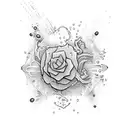 water splash tattoo design idea