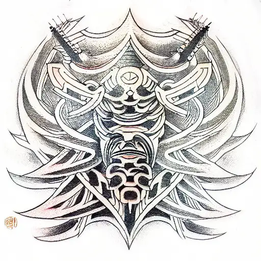 Shield tattoo design idea