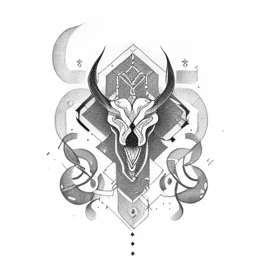 the number 717  tattoo design idea