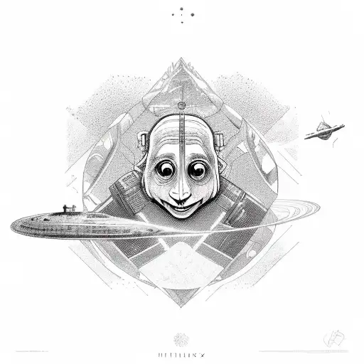 hitchhiker's guide to the galaxy - 42 - stay hard tattoo design idea
