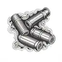 a shotgun shell  tattoo design idea