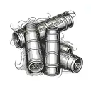 a shotgun shell  tattoo design idea