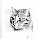 Cat with dallas cowboy star tattoo design idea