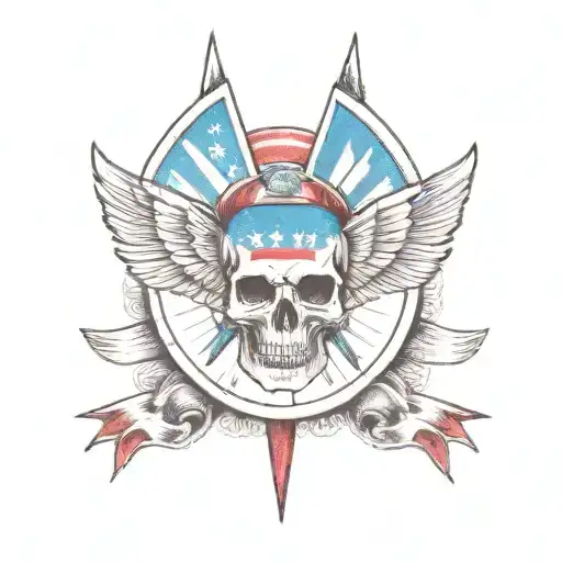 90s rock tattoo design idea