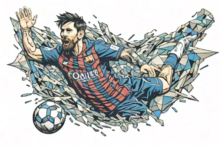 messi tattoo design idea