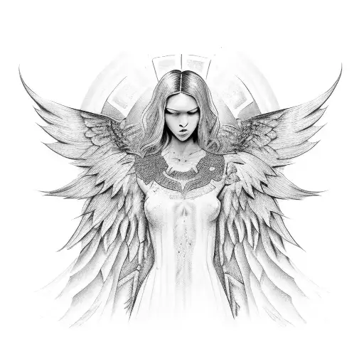 angel wings Isaiah 41:10 tattoo design idea