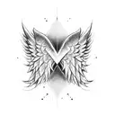 angel wings Isaiah 41:10 tattoo design idea