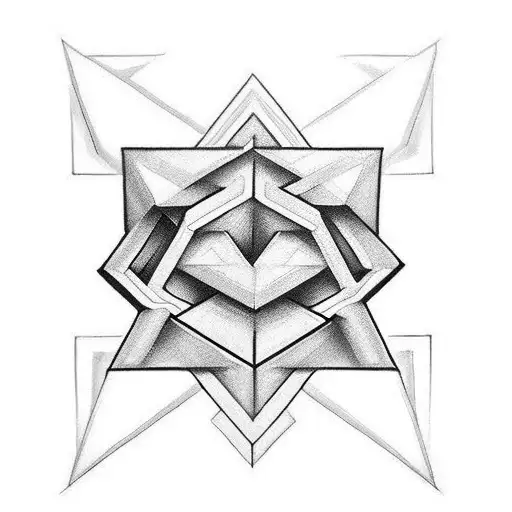 penrose triangle tattoo design idea