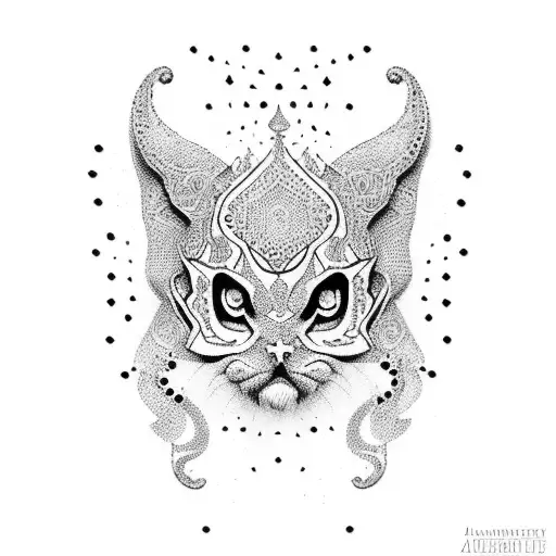 arabic tattoo design idea