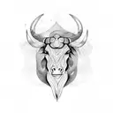 taurus tattoo design idea