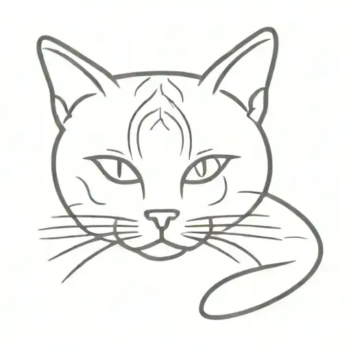 cat and computer mouse cursor tattoo design idea