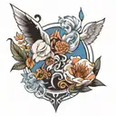 Isla plastic memories tattoo design idea