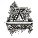 guillotine tattoo design idea