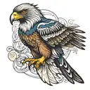 wedge tail eagle  tattoo design idea