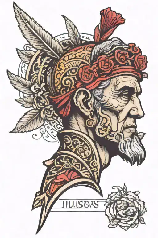 Julius Caesar tattoo design idea