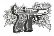 smith n Wesson 357 tattoo design idea