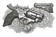 smith n Wesson 357 tattoo design idea
