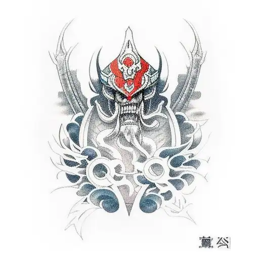 Zed from league of legends tattoo design idea