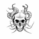 skull and roses with scorpion and rattlesnake tattoo design idea