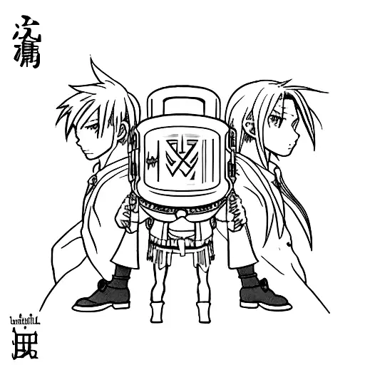 full metal alchemist  tattoo design idea