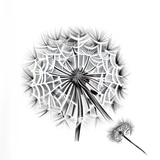Dandelion tattoo design idea