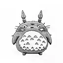 walking totoro  tattoo design idea