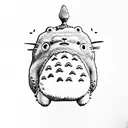 walking totoro  tattoo design idea